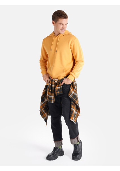 Regular Fit Kapüşonlu Sarı Erkek Sweatshirt Cl1059712 modelleri