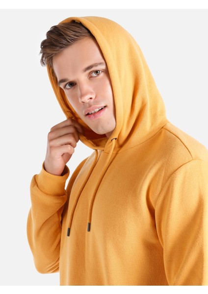 Regular Fit Kapüşonlu Sarı Erkek Sweatshirt Cl1059712 fırsatları