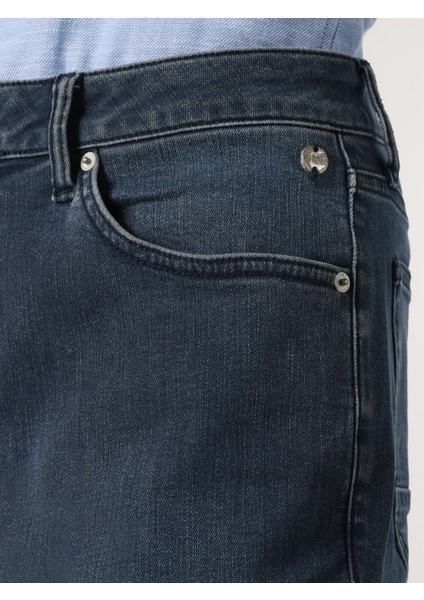 044 Karl Regular Fit Düşük Bel Düz Paça Mavi Jean Erkek Pantolon Cl1063722