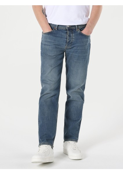046 Marco Koyu Mavi Erkek Jean Pantolon Cl1062421