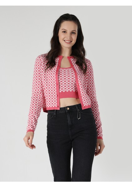 Slim Fit Kadın Pembe Atlet