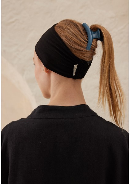 Slikonlu Kaydırmaz Bandana Siyah modelleri