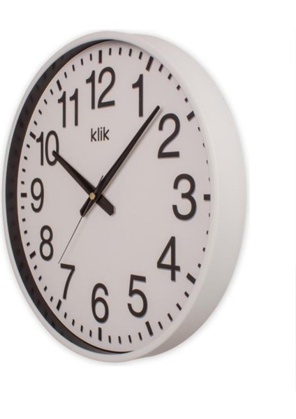 Simplex Cam Detaylı Sessiz Mekanizmalı Duvar Saati 37,5 cm Beyaz - K-SIMPLEX-BEYC320.230 fiyatları