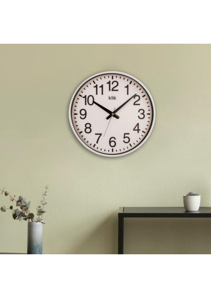 Simplex Cam Detaylı Sessiz Mekanizmalı Duvar Saati 37,5 cm Beyaz - K-SIMPLEX-BEYC320.230 fırsatları
