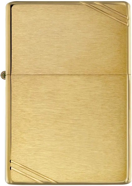 Çakmak 240 Brushed Brass Vintage With Slashes Zippo Lighter