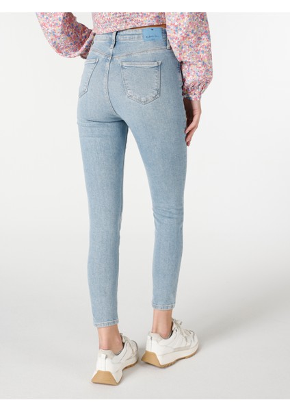 760 Diana Super Slim Fit Yüksek Bel Dar Paça Mavi Kadın Jean Pantolon Cl1064314