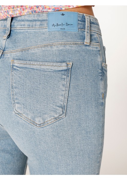 760 Diana Super Slim Fit Yüksek Bel Dar Paça Mavi Kadın Jean Pantolon Cl1064314