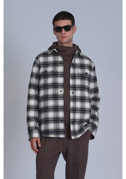 Fresher Erkek Basic Gömlek Slim Fit Kahverengi