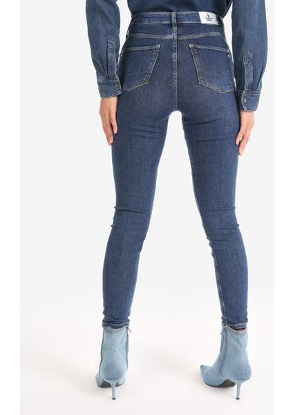 760 Diana Super Slim Fit Yüksek Bel Dar Paça Mavi Kadın Jean Pantolon Cl1065324