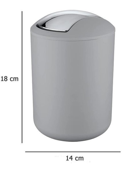 2'li Çöp Kovası Gri ( Brasil Model ) 6,4 ve 2 Litre modelleri