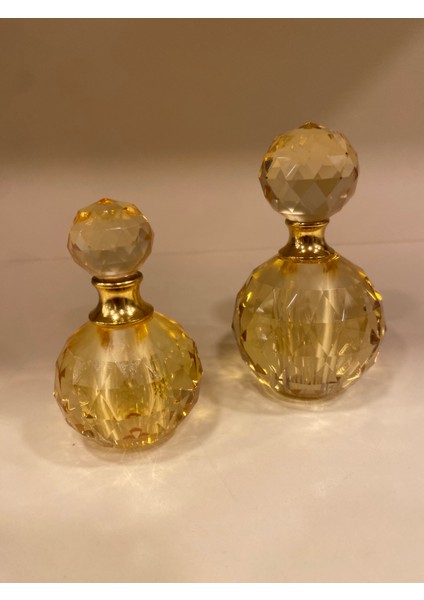 2'Li Kristal Dekoratif Şişe Obje Bal Rengi fiyatları