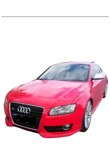 Nam Tuning Audi A5 B8 Ön Tampon Flap Seti 2007-2011 Parlak Siyah