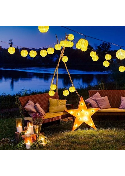 Solar Lantern Lights Güneş Enerjili Top Şamdan 1.5 Metre