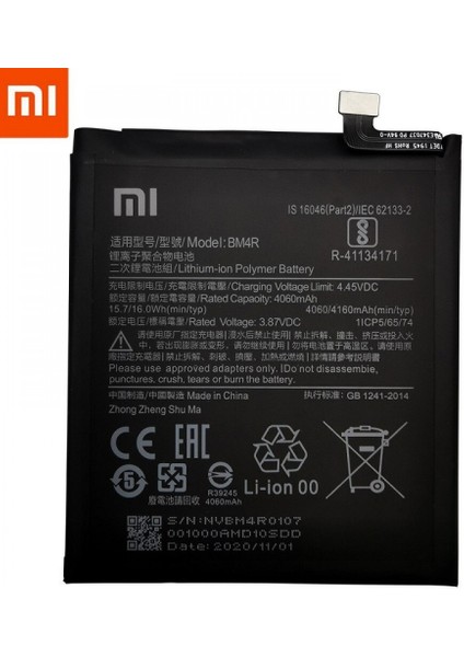 Xiaomi Mi 10 Lite Zoom BM4R Batarya Pil