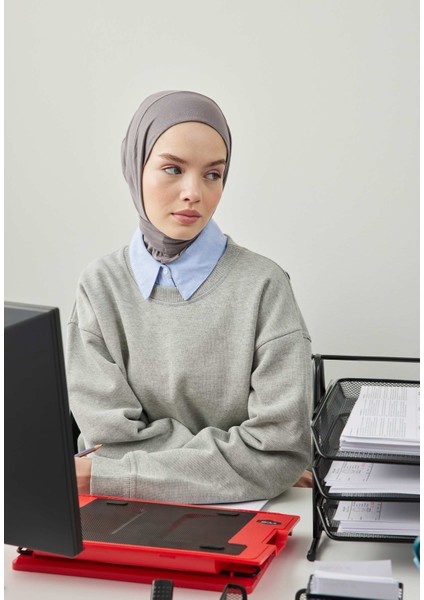Athletıc Hıjab Koyu Grı