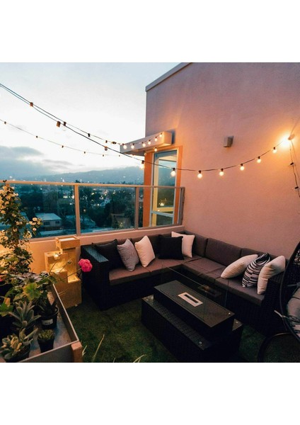 Solar G40 String Lights Güneş Enerjili Ampül Serisi 3 Metre 10 LED Lamba