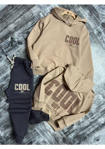 Cool Çift Baskı Kapüşonlu Unisex Takım