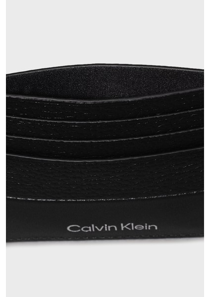 Calvin Klein Logolu  Deri Kartlık K50K512315BEH Erkek Kartlık K50K512315 Beh