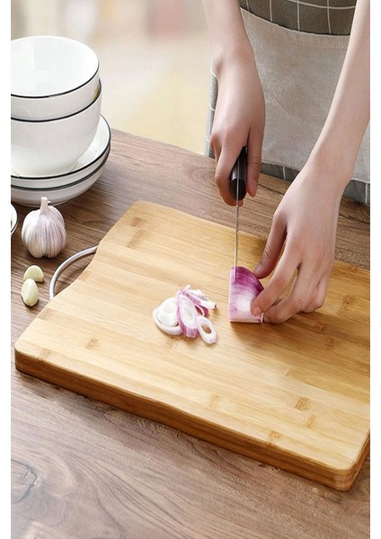 3'lü Bambu Kesim Panosu Lüx Üç Boy Çelik Saplı Peynir Servis Sunum Tepsi fırsatları