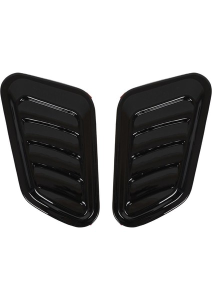Universal Kaput Üstü Havalandırma Izgarası Piano Black 2 Adet