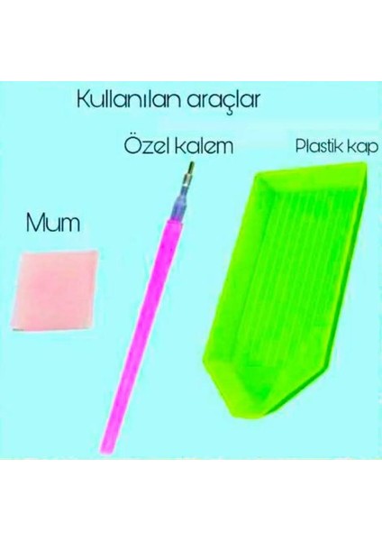 Kedi Modeli Boncuklu Taşlı Mozaik Elmas Goblen 21 x 25 cm fırsatları