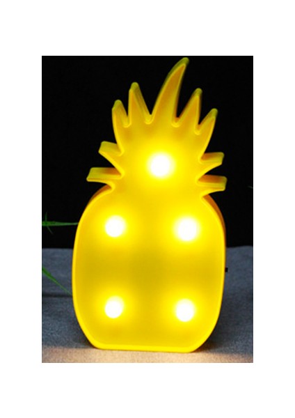 LED Işıklı Ananas Gece Lambası Dekoratif LED Aydınlatma