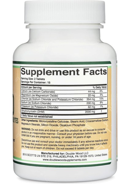 DHM1000 Dihydromyricetin 1000MG 30 Tablet.tr Tek Yetkili Satıcısı