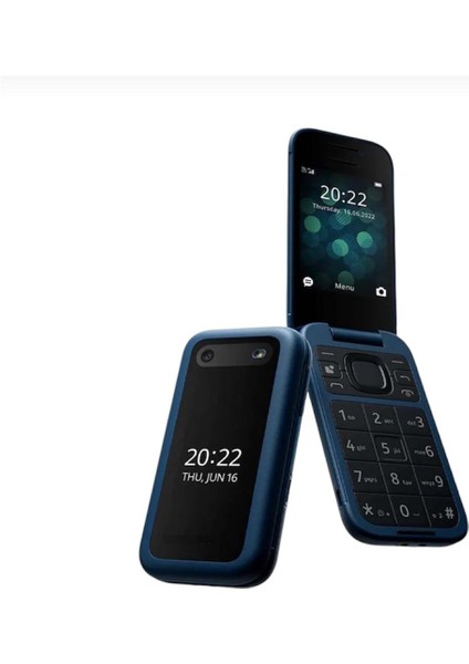 Nokıa Aktif Kapaklı Çift Ekranlı Hızlı Aramalı Tuşlu Cep Telefonu Turkuaz fiyatları