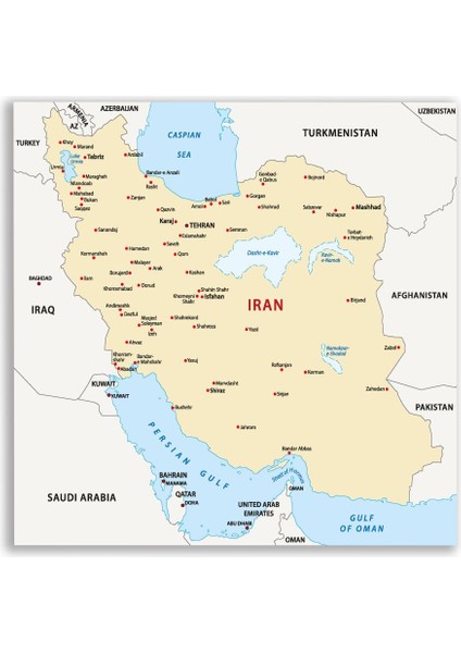 Iran Harita Tablosu - CTY125