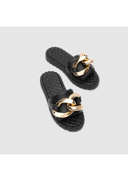 Kadın Tokalı Terlik [060222], Siyah, 37 indirimleri