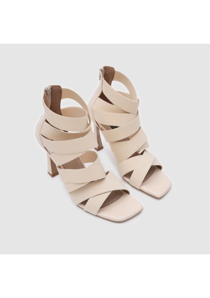 Kadın Topuklu Ayakkabı [060229], Bej, 40 modelleri