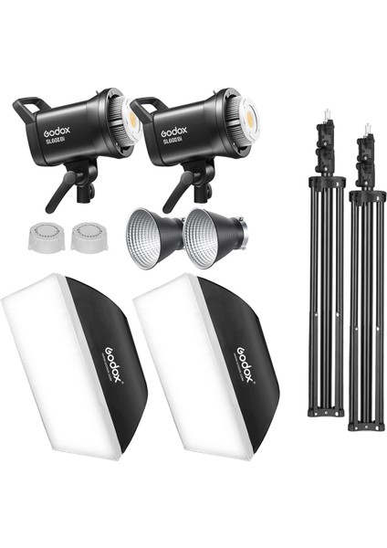 SL60II Bi 60W Bi-Color Cob LED Video Işığı 2'li Set fiyatları