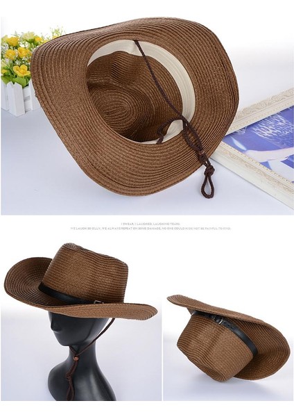 Katlanabilir Hasır Güneş Şı Trilby Panama Fedora Çene Askılı (Yurt Dışından) fırsatları