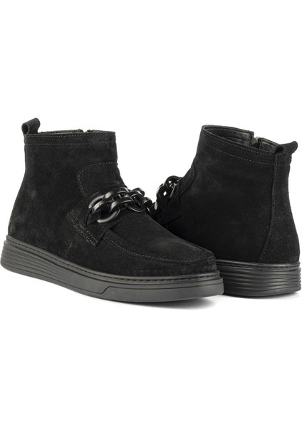 Kadın Metal Aksesuarlı Casual Bot 060165 Siyah 40 modelleri
