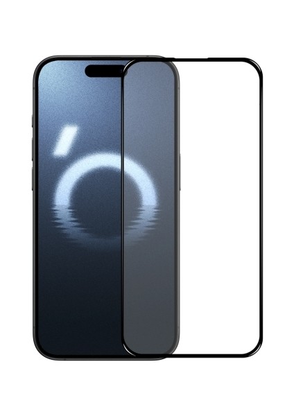 Apple iPhone 16 Pro Max Uyumlu Ekranı Tam Kaplayan Güçlendirilmiş Kırılmaz Cam Ekran Koruyucu