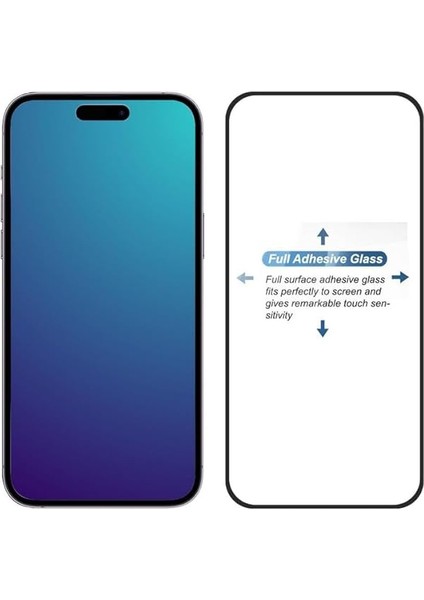 Apple iPhone 16 Pro Max Uyumlu Ekranı Tam Kaplayan Güçlendirilmiş Kırılmaz Cam Ekran Koruyucu