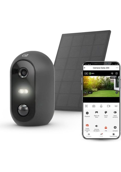 Dış Mekan Akıllı Güvenlik Kamerası Güneş Enerjili Kablosuz 360° 2mp 1080P Full Hd