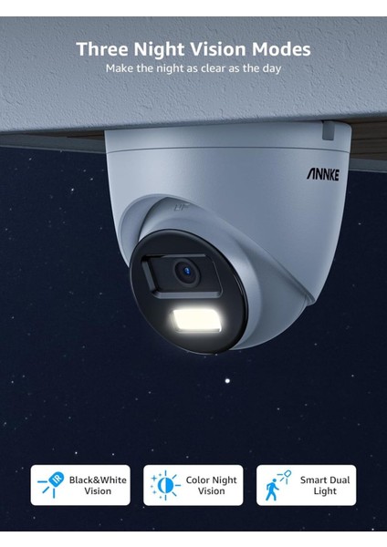 Cctv Kamera - 8mp Ultra Hd Güvenlik Kamerası, Akıllı Insan/araç Algılama, Dahili Microsd Kart Yuvası