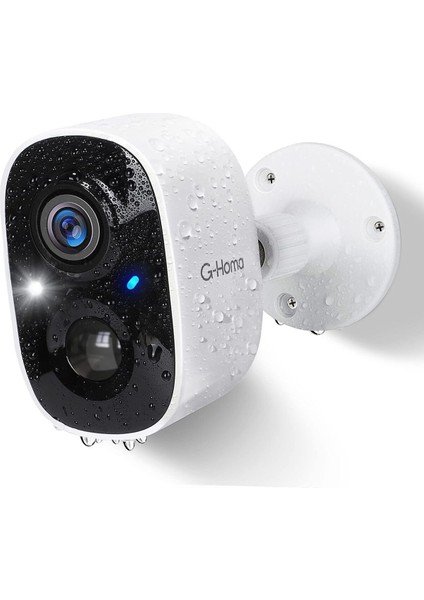 Dış Mekan Güvenlik Kamerası Renkli Gece Görüşü Aı Pır Hareket Algılama Su Geçirmez 2 Yönlü Ses