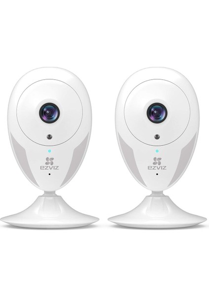 2 Paket Wifi Mini Kablosuz Güvenlik Kamerası 1080P, Gece Görüş, Hareket Algılama, 2 Yönlü Ses