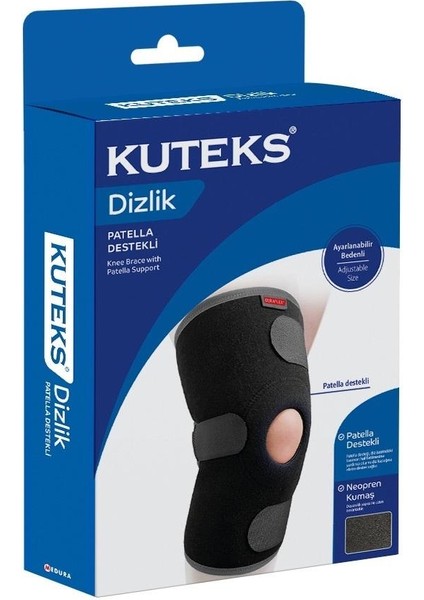 Patella Destekli Dizlik - Ayarlanabilir Bedenli