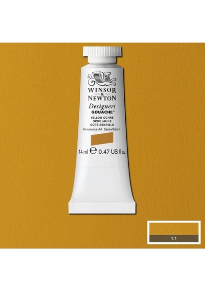 Winsor & Newton Designers Guaj Boya 14ML Yellow Ochre 744 S.1