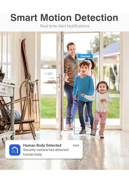 Akıllı Güvenlik Kamerası - 3mp Hd Çözünürlük, Insan Hareket Algılama ve Çok Daha Fazlası
