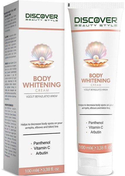 Beyazlatıcı Leke Karşıtı Aydınlatıcı Vücut Kremi Spf Koruma Nemlendiricili Arbutin C Vitamini 100ml fırsatları