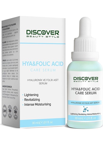 Yoğun Nemlendirme ve Dolgunlaştırıcı Etkili Yenileyici Hyaluronik ve Folik Asit Serum 30 ml fırsatları