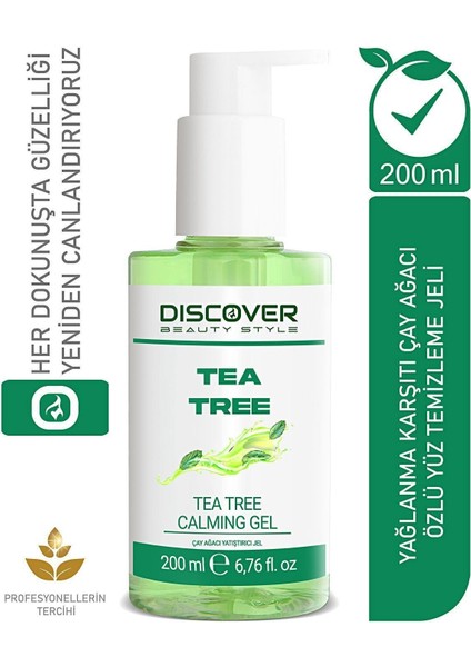 Çay Ağacı Nemlendirici Ve Yatıştırıcı Yağlanma Karşıtı Yüz Temizleme Jeli 200 ml