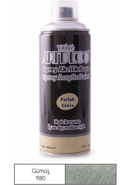 Sprey Akrilik Boya Krom Gümüş 400ml fiyatları