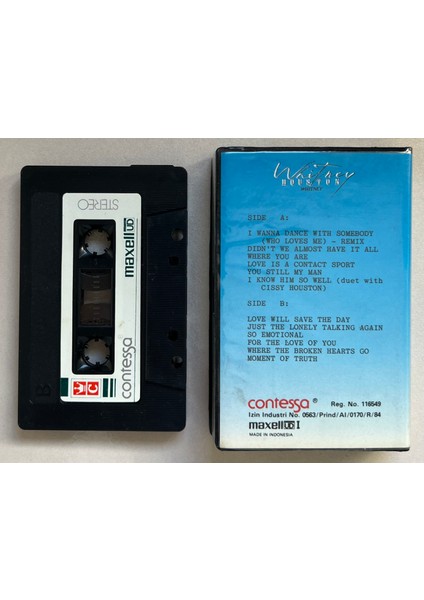 Whitney Houston Whitney Kaset (1987 Dönem Endonezya Baskı Kaset)