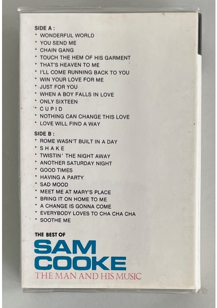 Sam Cooke The Best Of Sam Cooke The Man And His Music Kaset (Dönem Endonezya Baskı Kaset)