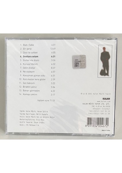 Neşet Ertaş Dostlara Selam CD (Jelatininde Sıfır Orjnal Dönem Baskı Cd)